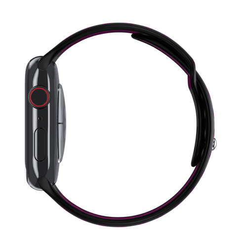 Black/Amethyst Sport Band Active for Apple Watch iSTRAP