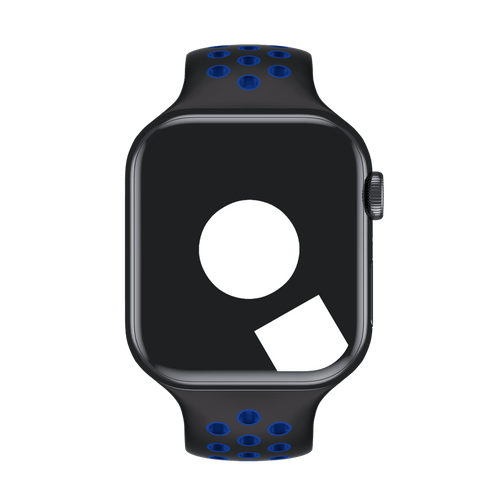 Black/Royal Blue Sport Band Active for Apple Watch iSTRAP