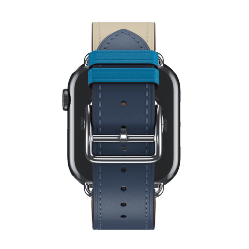 Bleu lin/Craie/Bleu du Nord Single Tour for Apple Watch iSTRAP