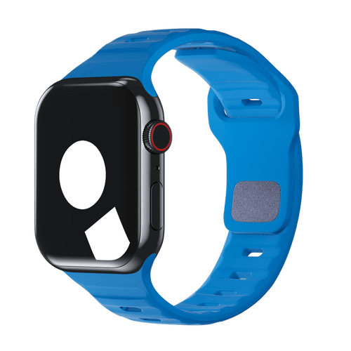 Blue Sport Band Groove for Apple Watch iSTRAP