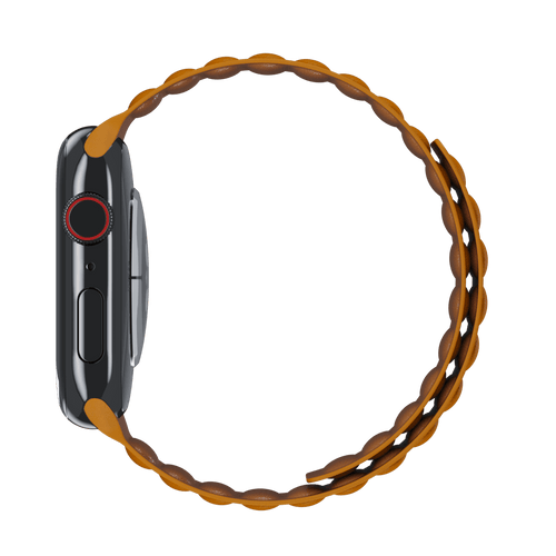 California Poppy Leather Link for Apple Watch iSTRAP