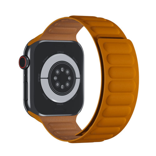 California Poppy Leather Link for Apple Watch iSTRAP