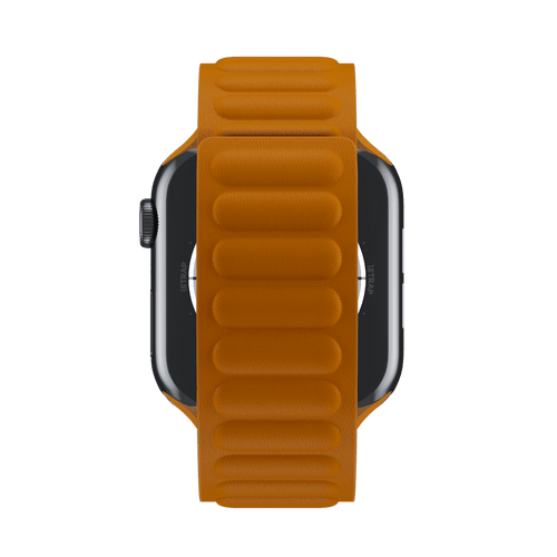 California Poppy Leather Link for Apple Watch iSTRAP