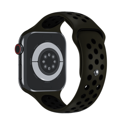 Cargo Khaki/Black Sport Band Active for Apple Watch iSTRAP