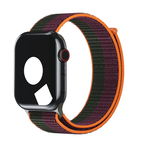 Dark Cherry/Forest Green Sport Loop for Apple Watch iSTRAP