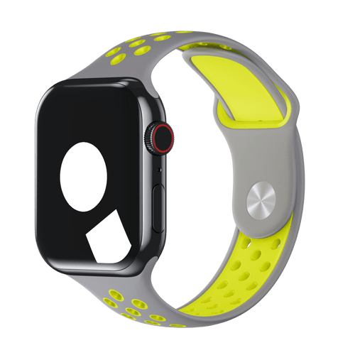 Flat Silver/Volt Sport Band Active for Apple Watch iSTRAP
