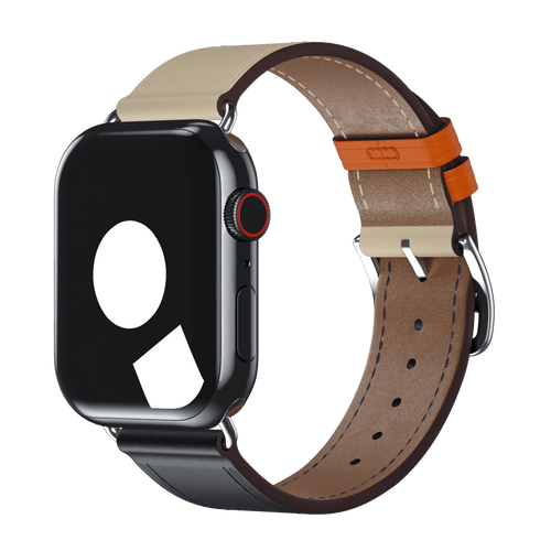 Indigo/Craie/Orange Single Tour for Apple Watch iSTRAP