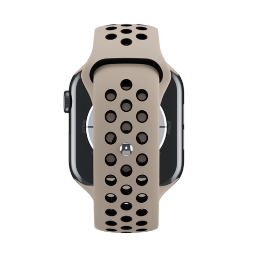 Light Bone/Black Sport Band Active for Apple Watch iSTRAP