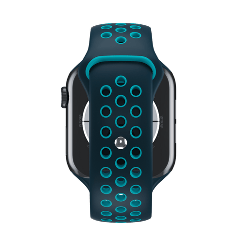 Midnight Turquoise/Aurora Green Sport Band Active for Apple Watch iSTRAP