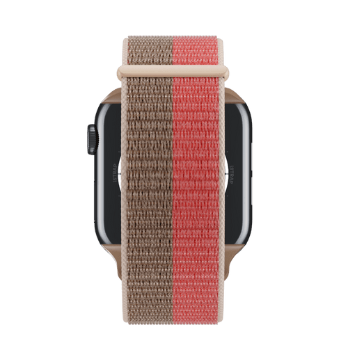 Pink Pomelo/Tan Sport Loop for Apple Watch iSTRAP