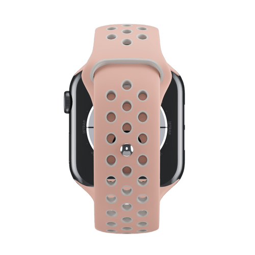 Powder Pink/White Sport Band Active for Apple Watch iSTRAP