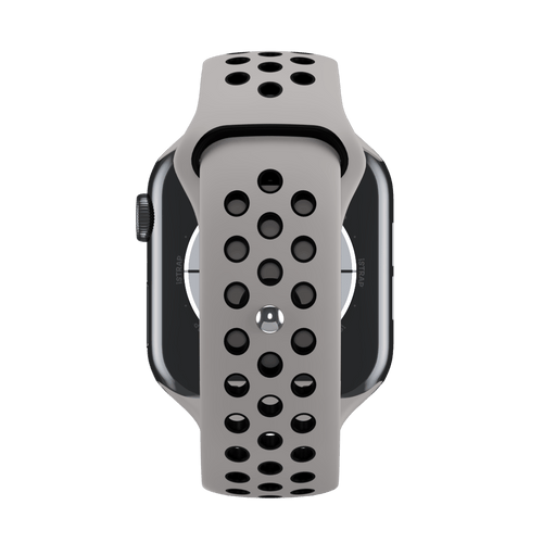 Pure Platinum/Black Sport Band Active for Apple Watch iSTRAP