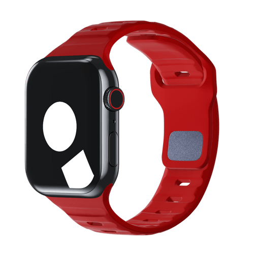 Red Sport Band Groove for Apple Watch iSTRAP