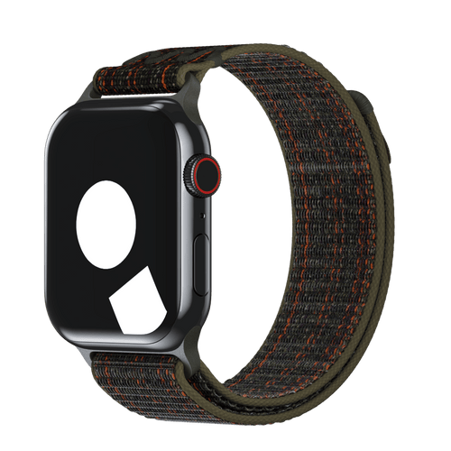 Sequoia/Orange Sport Loop Active for Apple Watch iSTRAP