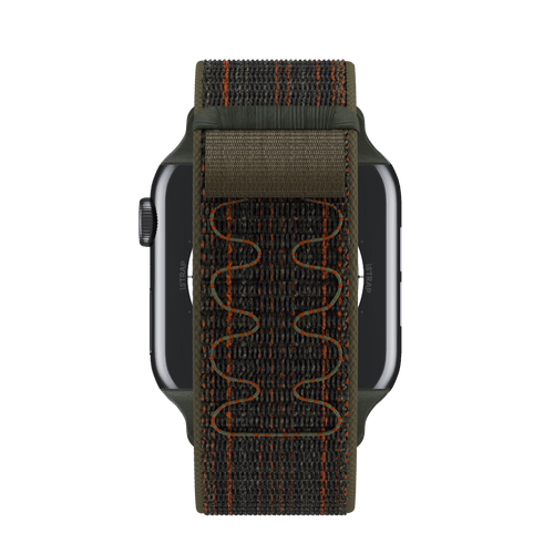 Sequoia/Orange Sport Loop Active for Apple Watch iSTRAP