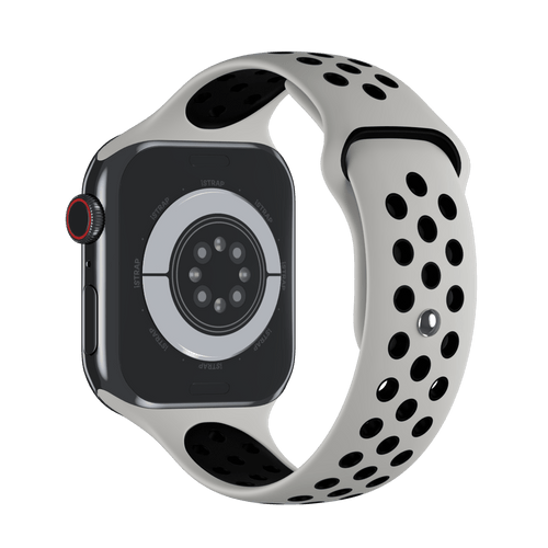 Summit White/Black Sport Band Active for Apple Watch iSTRAP