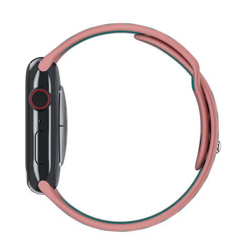 Vintage Rose/Marine Green Sport Band Active for Apple Watch iSTRAP