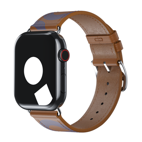 Biscuit/Bleu Électrique Single Tour for Apple Watch iSTRAP