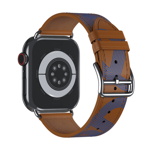 Biscuit/Bleu Électrique Single Tour for Apple Watch iSTRAP