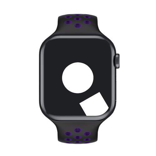 Black/Hyper Grape Sport Band Active for Apple Watch