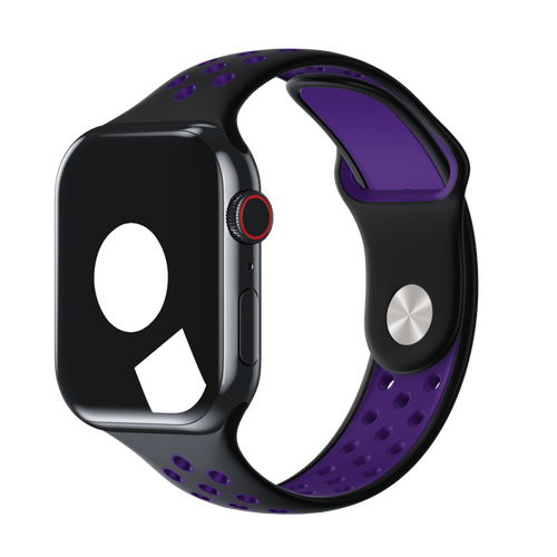 Black/Hyper Grape Sport Band Active for Apple Watch