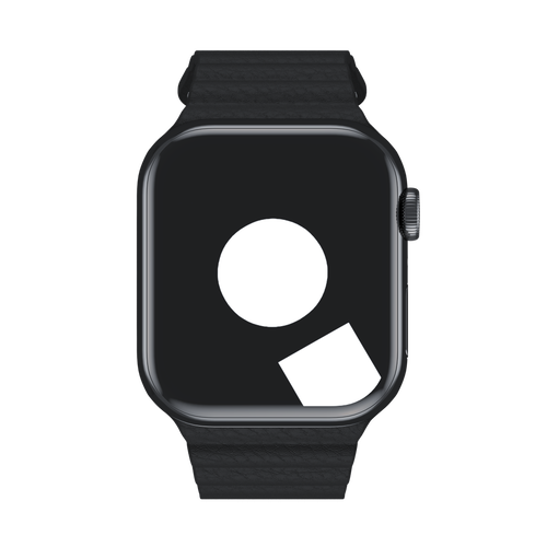 Black Leather Loop for Apple Watch