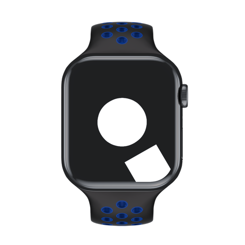 Black/Royal Blue Sport Band Active for Apple Watch