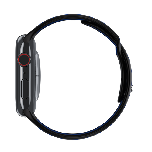 Black/Royal Blue Sport Band Active for Apple Watch