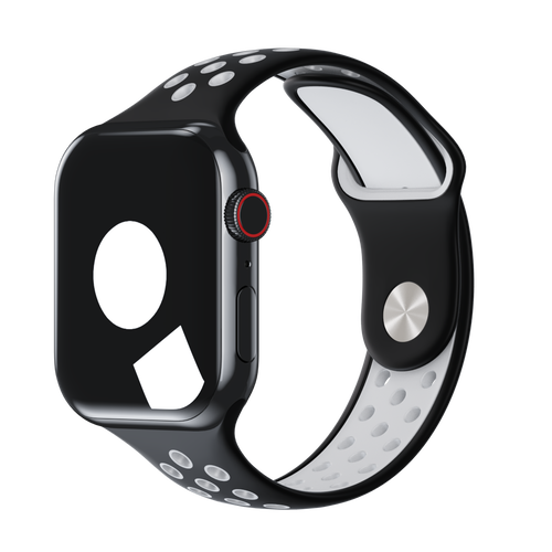 Black/White Sport Band Active for Apple Watch