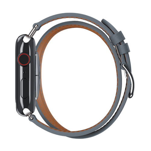 Bleu Lin Attelage Double Tour for Apple Watch iSTRAP