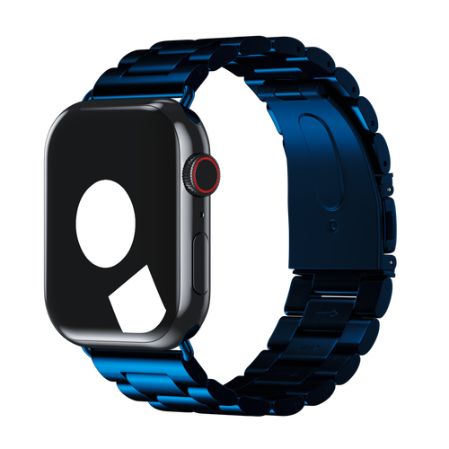 Blue Tri-Link Bracelet for Apple Watch iSTRAP