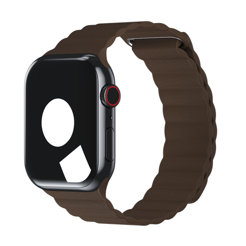 Apple watch black leather loop best sale