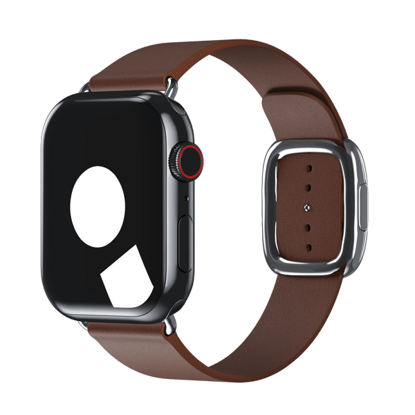 Brown Modern Buckle Band Strap for Apple Watch iSTRAP
