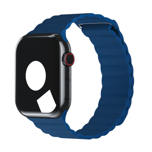 Cape Cod Blue Leather Loop for Apple Watch