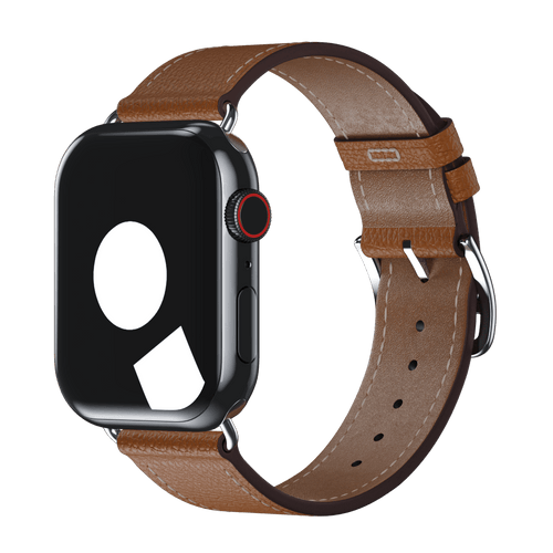 Fauve Epsom Single Tour for Apple Watch iSTRAP