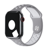 Flat Silver/White Sport Band Active for Apple Watch iSTRAP