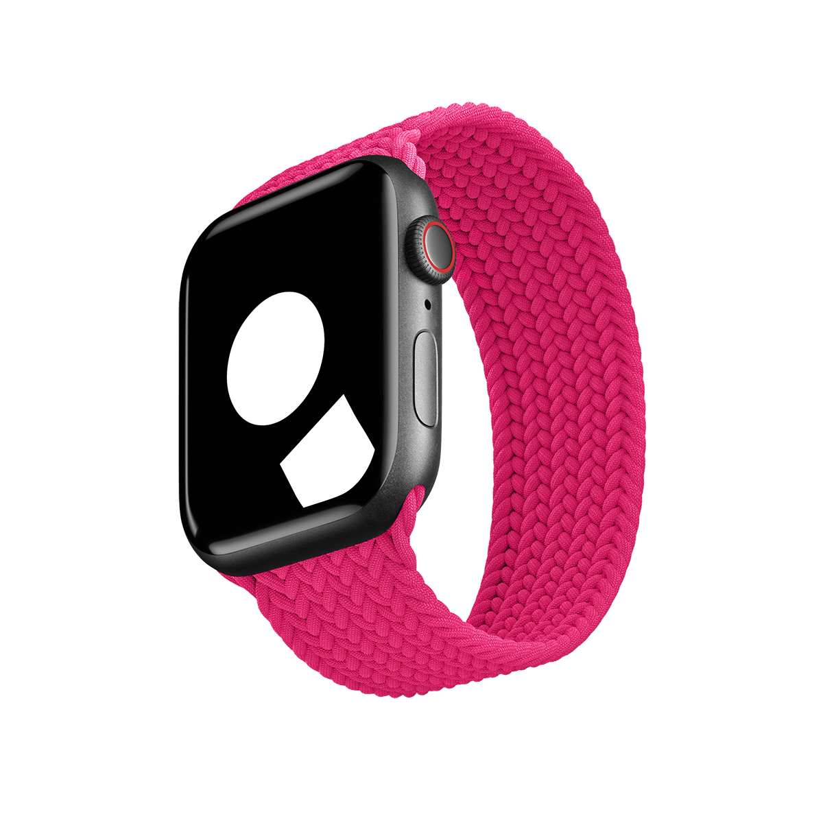 Raspberry Braided Solo Loop for Apple Watch