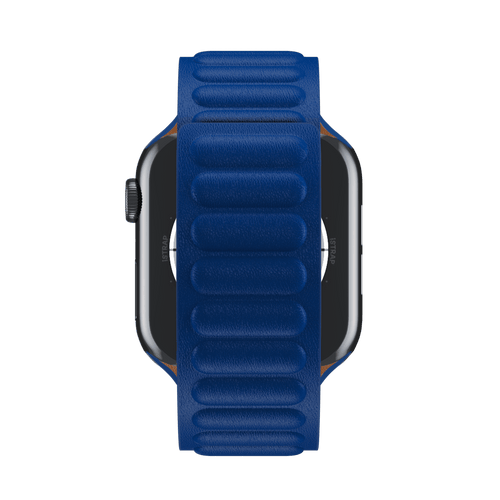 Klein Blue Leather Link for Apple Watch iSTRAP