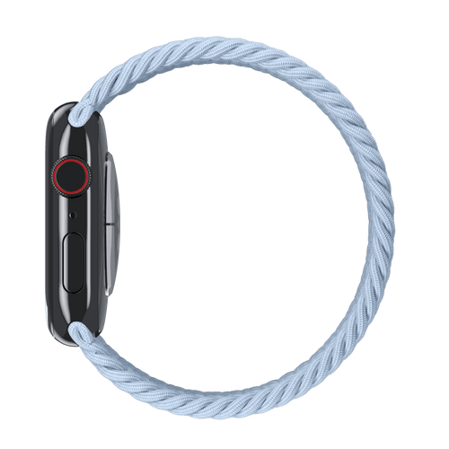 Light Blue Braided Solo Loop for Apple Watch iSTRAP