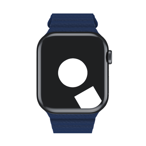 Midnight Blue Leather Loop for Apple Watch