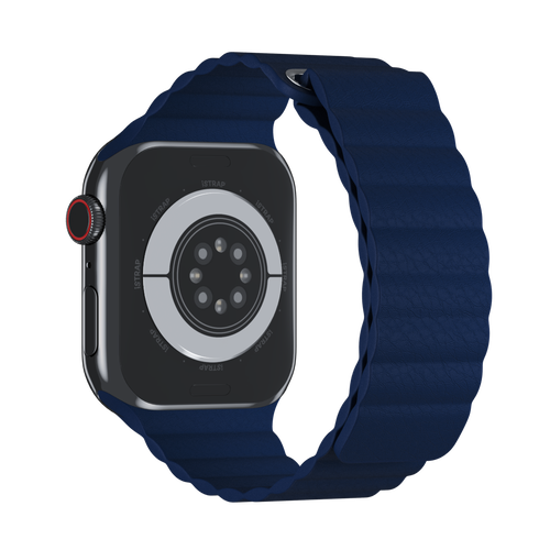 Midnight Blue Leather Loop for Apple Watch