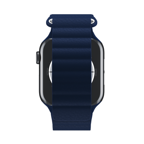 Midnight Blue Leather Loop for Apple Watch