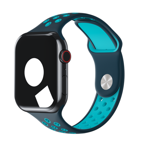 Midnight Turquoise/Aurora Green Sport Band Active for Apple Watch