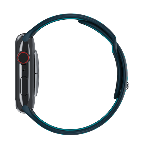 Midnight Turquoise/Aurora Green Sport Band Active for Apple Watch