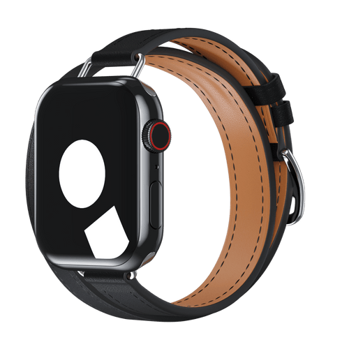 Noir Attelage Double Tour for Apple Watch iSTRAP