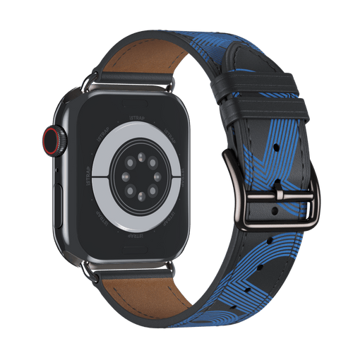 Noir/Bleu Électrique Single Tour for Apple Watch iSTRAP