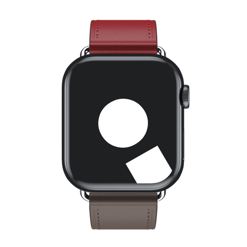 Noir/Brique/Étain Single Tour for Apple Watch iSTRAP