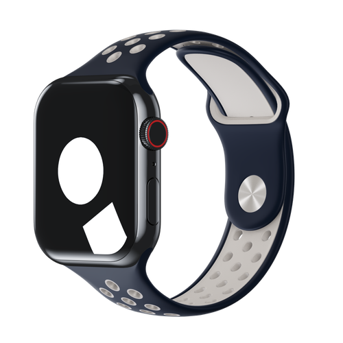 Obsidian/White Sport Band Active for Apple Watch