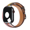 Orange/Blanc Attelage Double Tour for Apple Watch iSTRAP