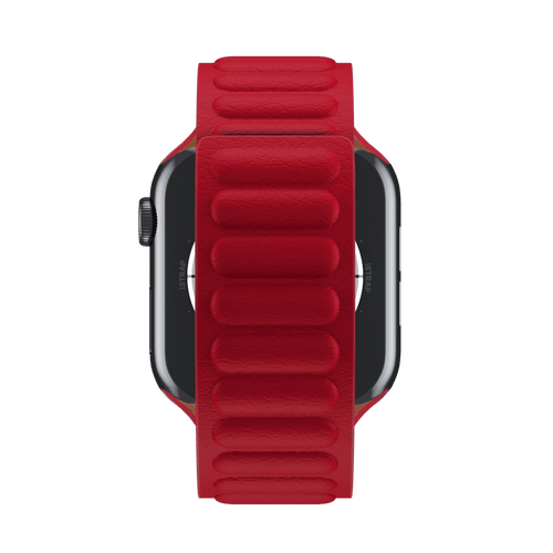 Red Leather Link for Apple Watch iSTRAP